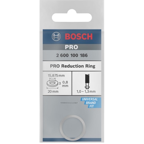 Anillo reductor para hoja de sierra circular PRO, 20 x 0,8 x 15,875 mm