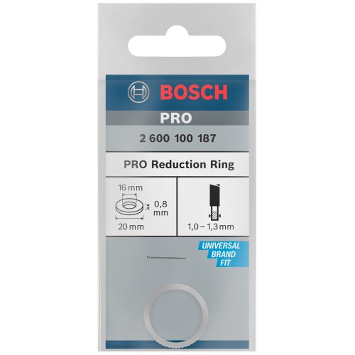 Anillo reductor para hoja de sierra circular PRO, 20 x 0,8 x 16 mm