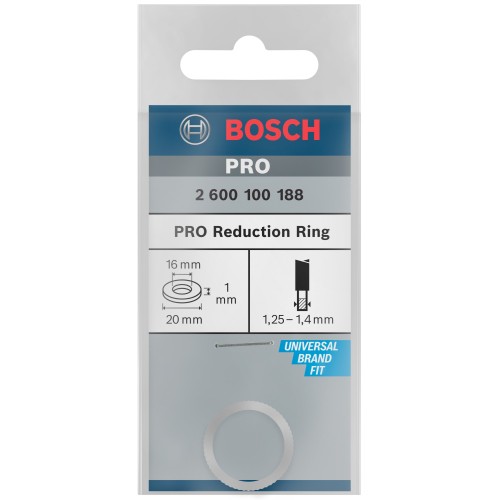 Anillo reductor para hoja de sierra circular PRO, 20 x 1 x 16 mm