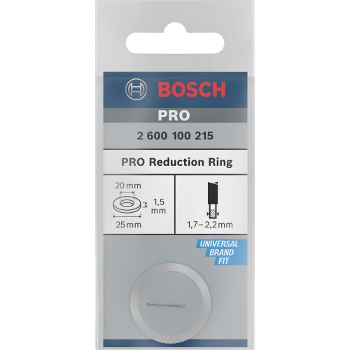 Anillo reductor para hoja de sierra circular PRO, 25 x 1,5 x 20 mm