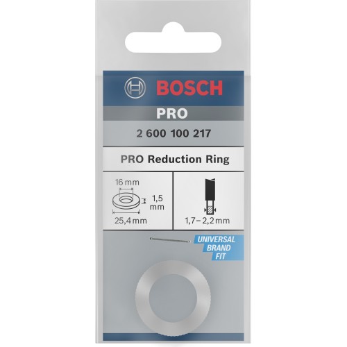 Anillo reductor para hoja de sierra circular PRO, 25,4 x 1,5 x 16 mm