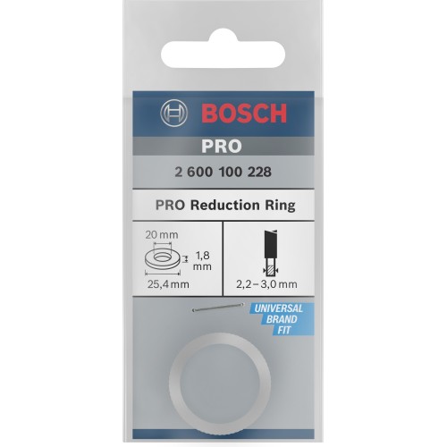 Anillo reductor para hoja de sierra circular PRO, 25,4 x 1,8 x 20 mm