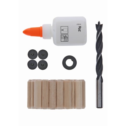 Set de tacos de madera, 27 unidades, de 10 mm