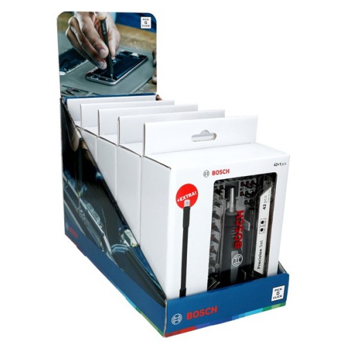 Set de puntas de atornillar de precisión, display, 5x43 uds.