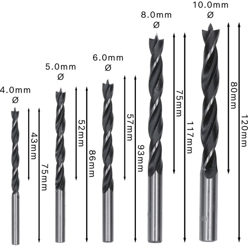 Sets de brocas para madera PRO Wood, 5 uds.