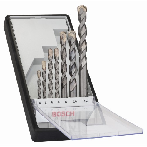 Set de brocas para hormigón Robust Line CYL-3, 7 unidades, de 4 - 12 mm