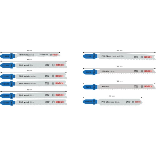 Set PRO Metal and Alu, 92 mm, 10 unidades