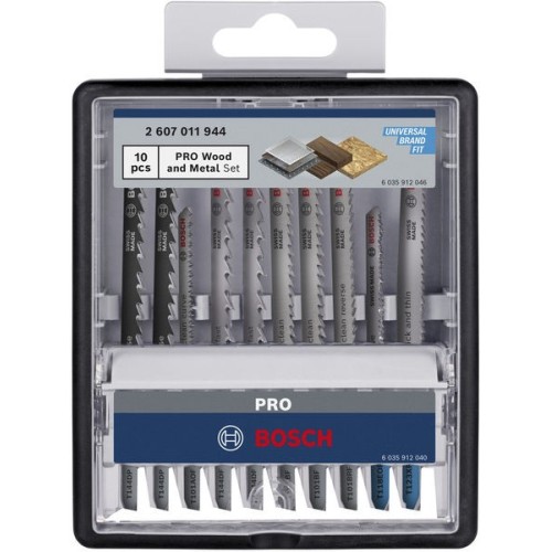 Set PRO Wood and Metal, 100 mm, 10 unidades