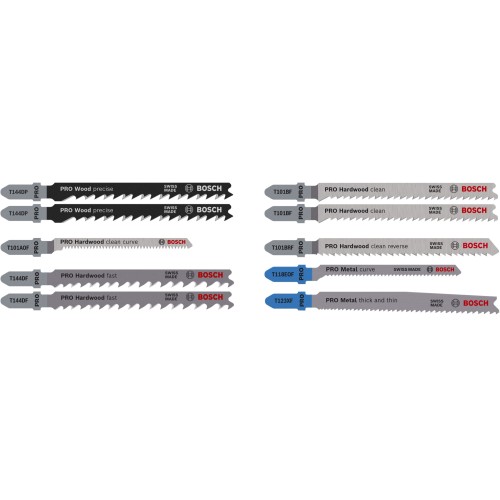 Set PRO Wood and Metal, 100 mm, 10 unidades