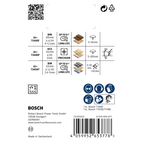 Set PRO Wood and Metal Rough Cut, 100 mm, 30 unidades