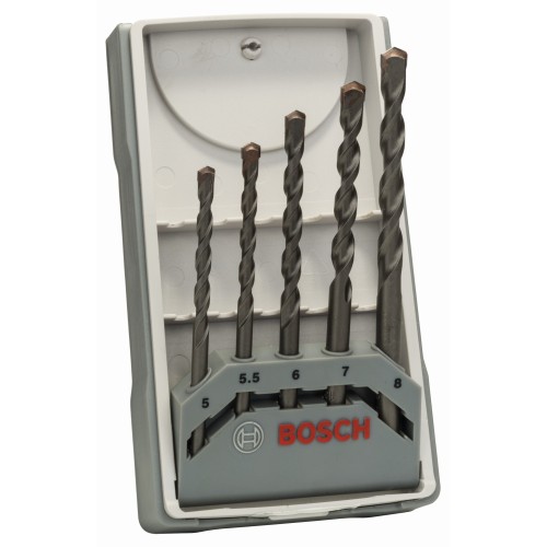 Set de brocas para hormigón CYL-3, 5 unidades, de 5 - 8 mm