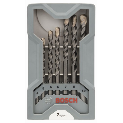 Set de brocas para hormigón CYL-3, 7 unidades, de 4/5/6/6/7/8/10 mm