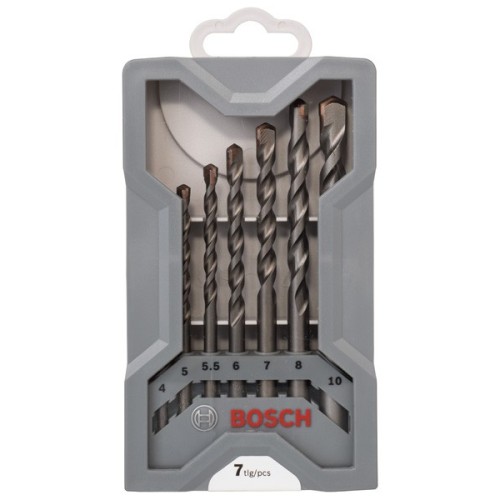 Set de brocas para hormigón CYL-3, 7 unidades, de 4/5/5,5/6/7/8/10 mm