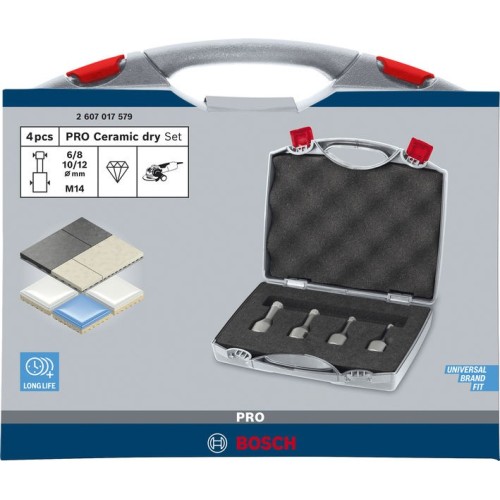Set de coronas PRO Ceramic dry M14, 6 x 30, 8 x 30, 10 x 30, 12 x 30 mm, 4 unidades