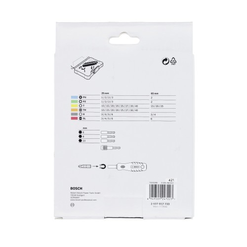 Set de puntas de atornillar Extra Hard, expositor, 44 x +1 uds.