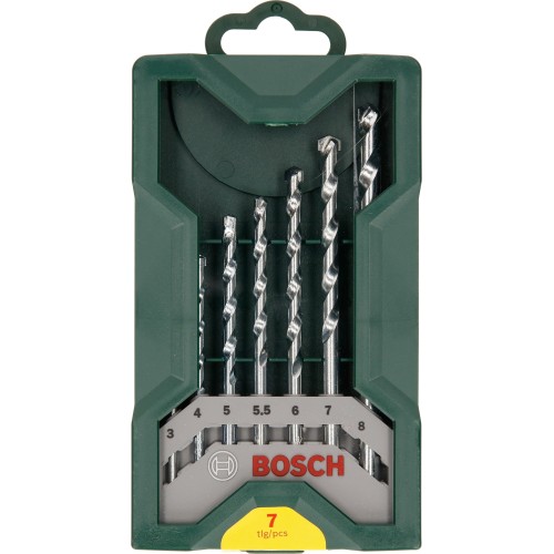 Mini X-Line con 7 brocas para piedra