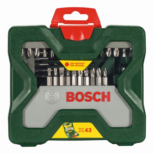Maletín X-Line de brocas hexagonales de 43 piezas