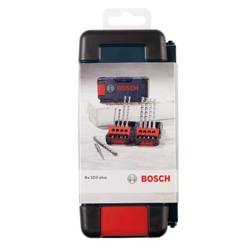 Set de 8 brocas para martillo SDS plus-3, Tough Box 6 - 10 mm