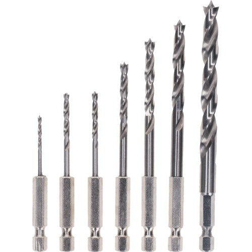 Sets de brocas para madera PRO Wood HSS, 7 uds.