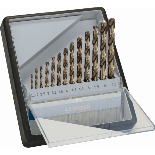 Set de brocas PRO Stainless Steel HSS-Co, 13 uds.