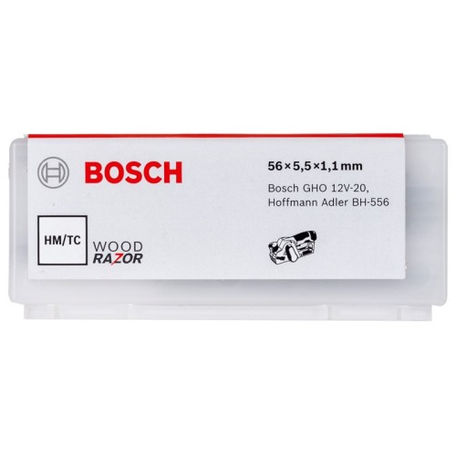 Cuchilla para cepillo 56 mm, recta, carburo de tungsteno, 40°