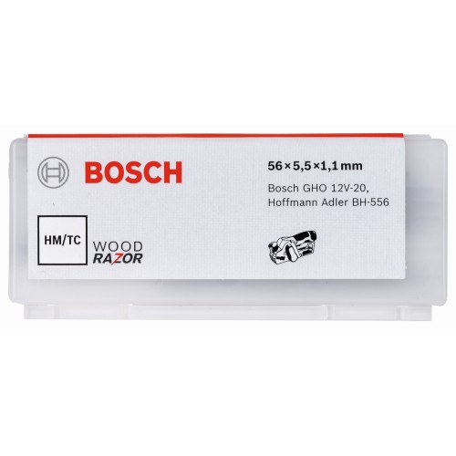 Cuchilla para cepillo 56 mm, recta, carburo de tungsteno, 40°
