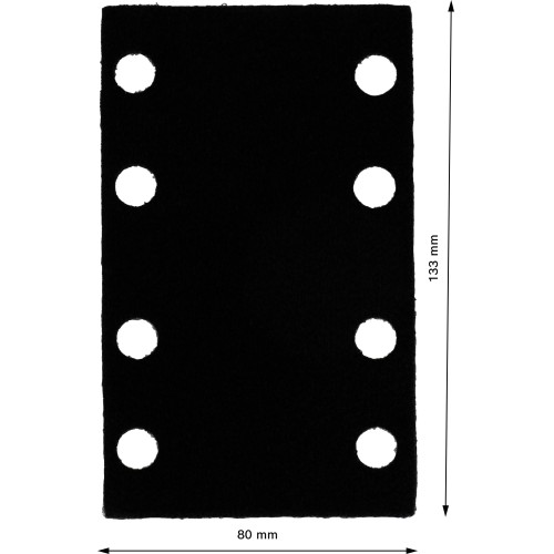Protector de plato de soporte, 80 mm x 133 mm, 2x