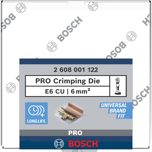 Matriz de engaste PRO, E6 CU, 6 mm², cobre