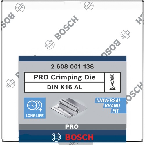 Matriz de engaste PRO, DIN K16 AL, 50 mm², aluminio