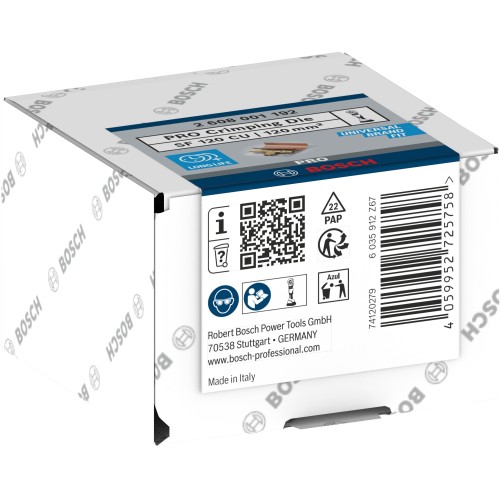 Matriz de engaste PRO, SF120 CU, 120 mm², cobre
