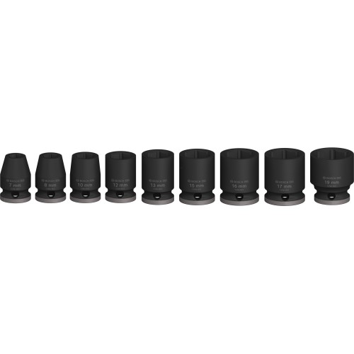 PRO Impact Socket Set, 3/8", estándar, 9 unidades