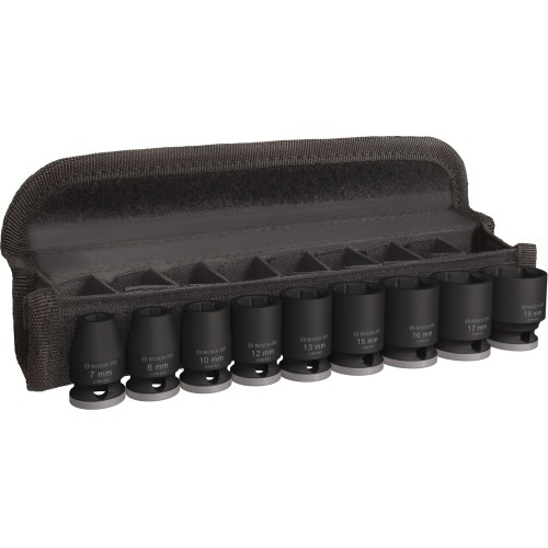PRO Impact Socket Set, 3/8", estándar, 9 unidades