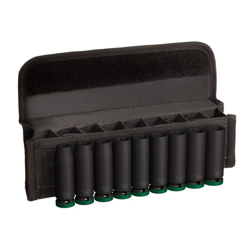 PRO Impact Socket Set, 1/2", profundo, 9 unidades