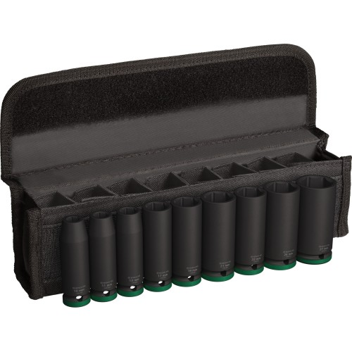 PRO Impact Socket Set, 1/2", profundo, 9 unidades