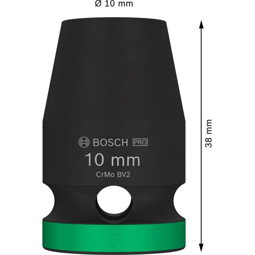 PRO Impact Socket, 1/2", 10 mm, estándar