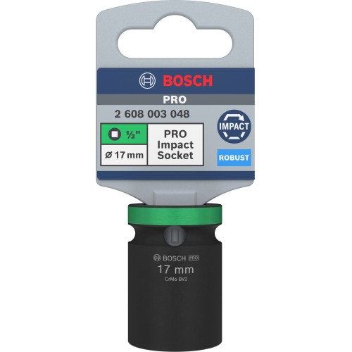 PRO Impact Socket, 1/2", 17 mm, estándar