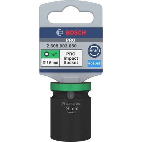 PRO Impact Socket, 1/2", 19 mm, estándar