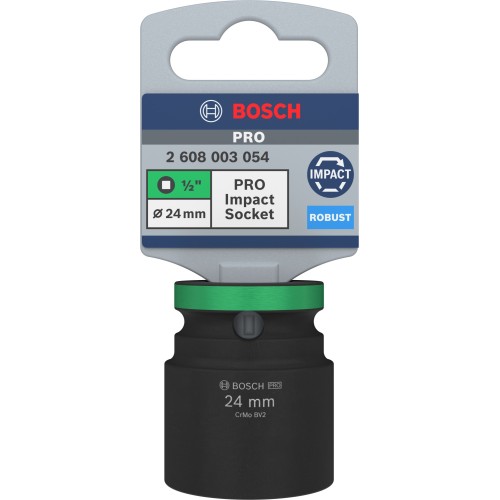 PRO Impact Socket, 1/2", 24 mm, estándar