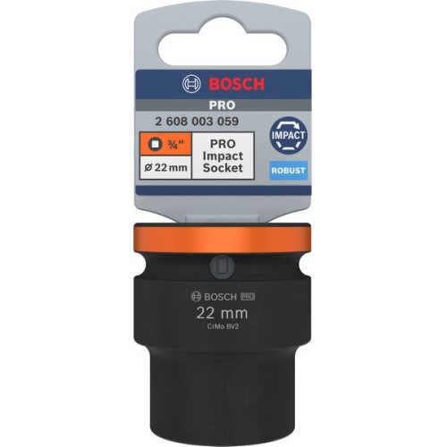 PRO Impact Socket, 3/4", 22 mm, estándar