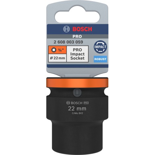 PRO Impact Socket, 3/4", 22 mm, estándar