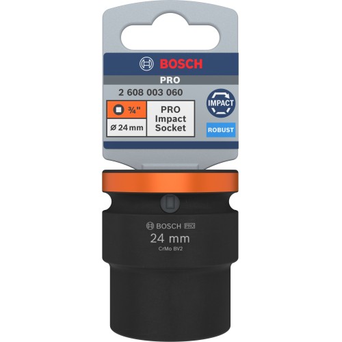PRO Impact Socket, 3/4", 24 mm, estándar