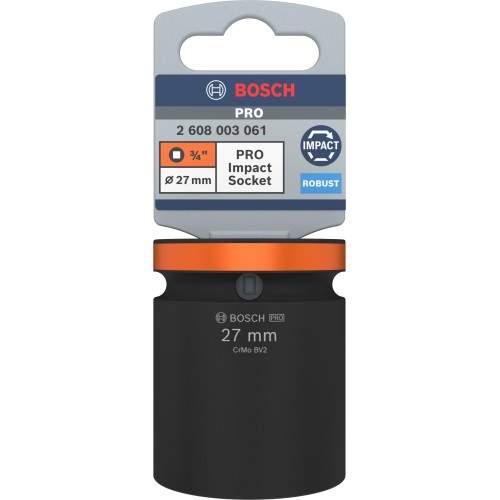 PRO Impact Socket, 3/4", 27 mm, estándar