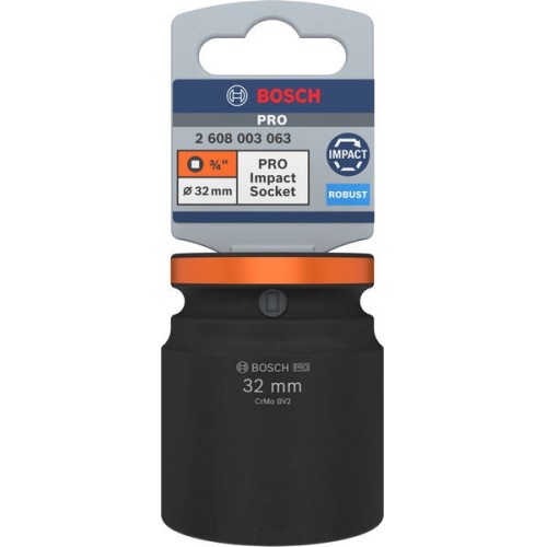 PRO Impact Socket, 3/4", 32 mm, estándar