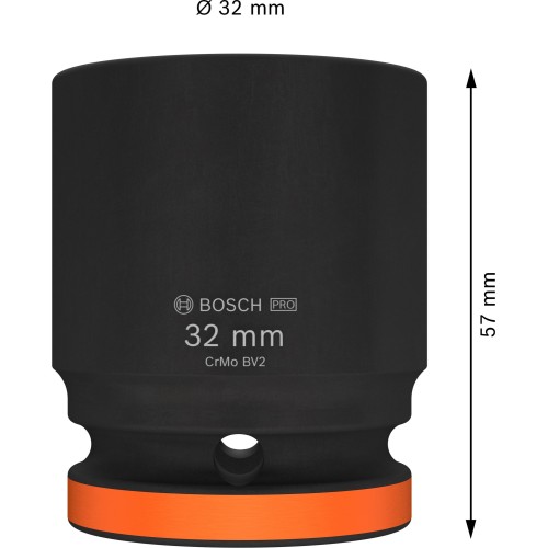 PRO Impact Socket, 3/4", 32 mm, estándar