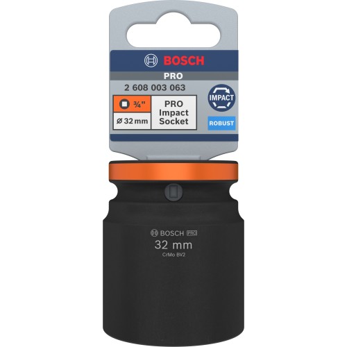 PRO Impact Socket, 3/4", 32 mm, estándar