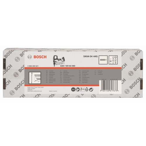 Clavo de acabado DA, SK64-34 44G