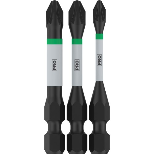 Puntas PRO PZ Impact, PZ1, PZ2, PZ3, 55 mm, 3 unidades
