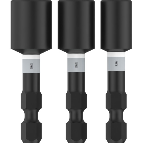 PRO Nutsetter Impact, 1/4" x 50 mm, 5/16" x 50 mm, 3/8" x 50 mm, 3 uds.