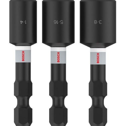 PRO Nutsetter Impact, 1/4" x 50 mm, 5/16" x 50 mm, 3/8" x 50 mm, 3 uds.