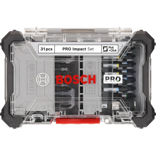 Set de puntas de atornillar PRO Impact, expositor, 6 x 31 uds.
